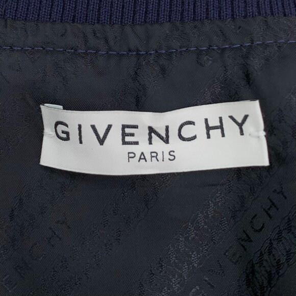 Givenchy Mens Blue Wool Zipper Jacket With Stand-Up Collar & Pockets Size 50 L 9 - Picture 2 of 6